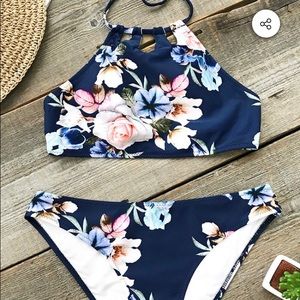 Swimsuit two piece halter NEW